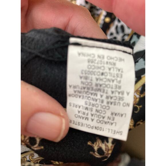 Gracia Equestrian Print Handkerchief Dress Size Small - Picture 9 of 12